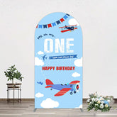 Aperturee - Aperturee Blue Sky One Year Has Flown By Birthday Arch Backdrop